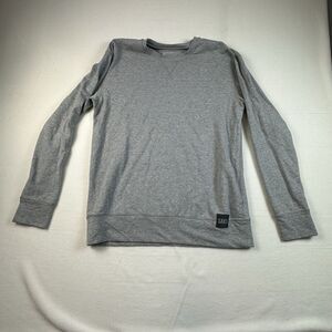 Saxx Sweater Mens Small Gray 3Six Five French Terry Crew Sweater Soft Gym